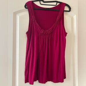 Vintage CDR Women's Sleeveless Oink Top - Fuchsia Sz L. Used.